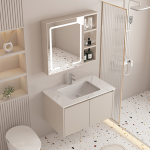浴室柜太空铝洗手盆组合小户型脸盆家用简约卫生间洗漱台阳台欧式