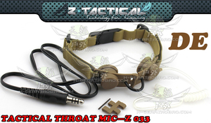 Z.Tactical TACTICAL THROAT MIC战术喉麦真空声音传输耳塞耳机泥