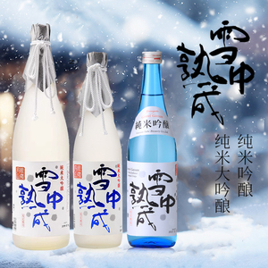 雪中熟成纯米吟酿大吟酿清酒日本进口银岭月山山形县地酒清爽淡丽