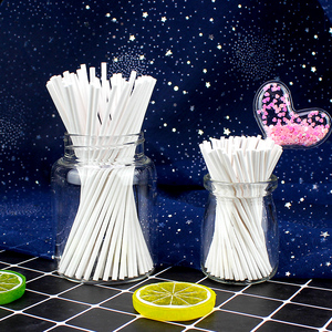 烘焙创意DIY环保纸棒包装袋100只糖果棍棒子蛋糕装饰棒糖配件烘焙