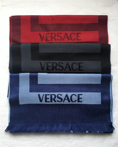 美国采购 VERSACE范思哲男女通用羊毛围巾优惠价意大利制