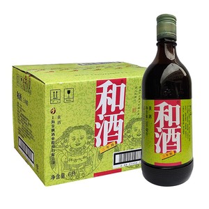 上海老酒和酒三年陈半干黄酒500ml*12瓶整箱家庭装石库门酒业出产