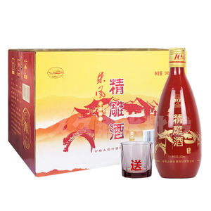 会稽山 绍兴花雕 黄酒东风十年陈精雕酒500ml*12瓶装10年13度整箱