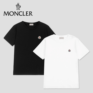 现货MONCLER童装 品牌logo徽标夏季男女童纯棉短袖T恤 多色可选