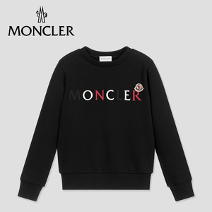 现货MONCLER童装秋冬新款 彩色品牌logo印花儿童纯棉休闲卫衣多色