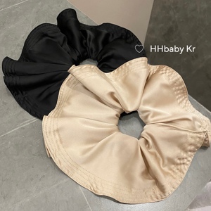 【HHBABY KR】巨好看！韩国进口缎面超大肠圈 法式复古发绳发圈