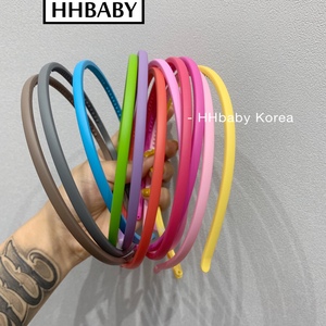 HHBABY韩国 自留chic 简约实用的磨砂压发细发箍 哑光糖果色发卡