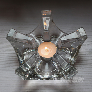 茶具配件 五角星玻璃蜡烛底座 花茶壶保温茶炉 加热器暖茶器 烛台