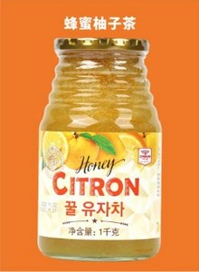 韩国迦南蜂蜜柚子茶芦荟茶生姜茶雪梨茶柠檬茶红枣茶1KG 冷热饮