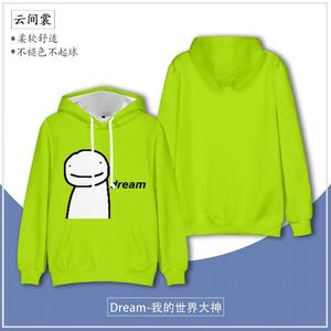 Dream我的世界大神同款衣服男女秋冬季卡通笑脸成人童装绿色卫衣