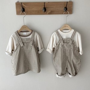 现货韩国进口婴幼童装可爱时尚条绒背带裙女童春秋洋气条绒裙子