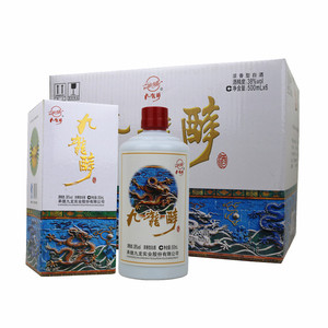 2017年九龙醉小白龙38度500ml*6瓶整箱装白酒纯粮浓香型承德特产