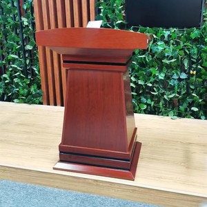 会议室演讲台发言台高端木质油漆主持台接待迎宾演讲桌子发言席台