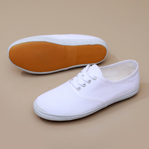 小白鞋体操舞蹈鞋白网鞋武术表演鞋男女儿童帆布鞋白球鞋护士白鞋