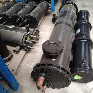 冷水机蒸发器壳管式工业水空调模块机换热器空气能热交换器双12匹