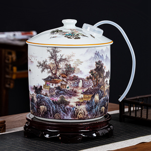 陶瓷储水桶家用纯净水器饮水机自动抽水带浮球阀茶室茶台蓄水罐壶