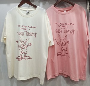 女童短袖T恤嘉代2023夏季洋气休闲女版针织小兔圆领半袖160－170