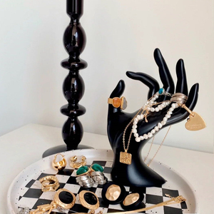 个性戒指展示架OK黑手模道具戒指手链手镯陈列架收纳首饰饰品手模