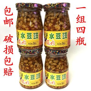 百花串花菇水豆豉280g*4瓶贵州土特产小吃农家自制辣椒豆豉酱调料