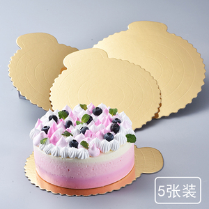 蛋糕底托垫纸垫片烘焙重复使用生日底垫一次性金卡圆形蛋糕托底垫