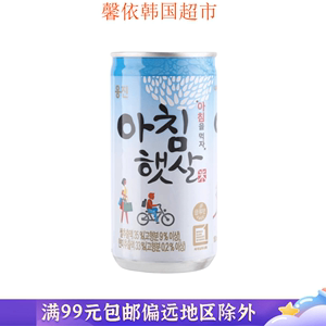 韩国进口饮料熊津米露汁汁糙米汁萃米源玄米汁大米味饮料180ml罐