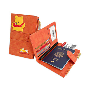 护照机票夹拉链多功能出差旅行护照保护套便携出国留学证件收纳包