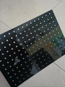 黑色塑料板带孔PP白色冲孔板阳台垫板过滤板打孔定制尺寸环保PE板