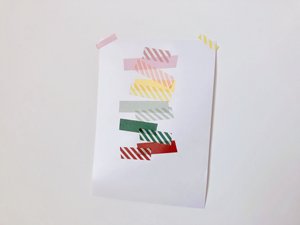 「小基础」拼贴很好用~ N1ng手帐 和纸胶带 纯色条纹胶带
