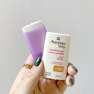 美国原装进口 Aveeno婴儿敏感皮肤防晒棒清爽SPF50物理防晒13g