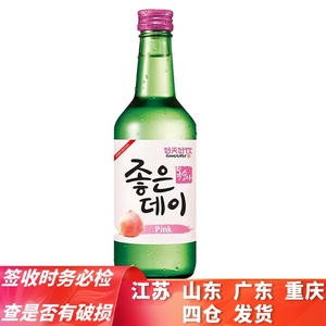 韩国进口好天好饮水蜜桃味配制酒 桃子味烧酒360ml 多省中通包邮