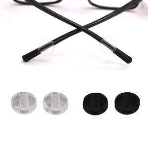 眼镜配件 塑胶圆形透明黑色眼镜防滑耳勾耳套 固定眼镜防滑眼镜店
