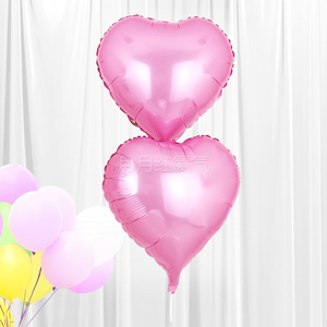 美国anagram铝箔婚房布置装饰求婚桃心18寸进口爱心形铝膜气球