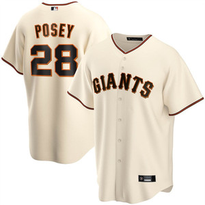 旧金山巨人队 San Francisco Giants 男女 28# Posey 棒球服球衣