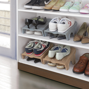 家用创意鞋架鞋子收纳架简约鞋柜塑料分层整理架防尘鞋盒空间大师