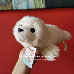 WWF世界自然基金会出品超萌仿真动物公仔小海豹幼崽毛绒玩具特价