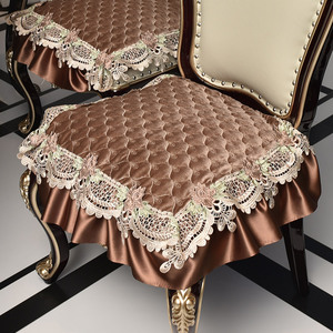 欧式餐椅椅垫时尚天鹅丝绒布防滑椅子坐垫凳子座垫四季通用可定制