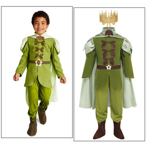 万圣节儿童节青蛙公主裙男童青蛙王子表演服Frog Prince Naveen