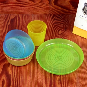塑料餐具饭碗小碗小盘子碟子吐骨盘垃圾盘开业促销礼品赠品教具