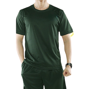 正品体能训练服套装 3543夏季橄榄绿短袖短裤速干透气迷t恤男女