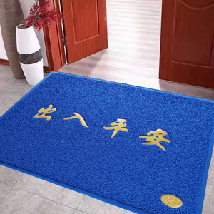 家用蓝色地毯门垫进门户外门口入户门出入平安地垫PVC防滑塑料垫