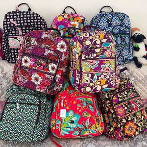 vera bradley 纯棉多功能电脑耳机背包/书包/双肩包