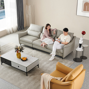 斯可馨FS1085D轻奢现代简约科技布沙发客厅小户型大三人转角沙发