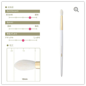 现货日本竹宝堂化妆刷GSN10细光峰羊毛眼影刷晕染刷火苗头小号长