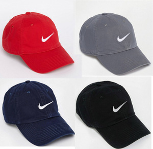 现货正品Nike耐克黑白色运动棒球帽男女鸭舌帽旅行遮阳帽子潮新款