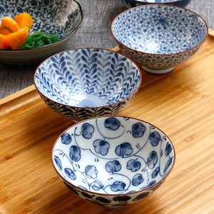美浓烧日本进口碗 家用釉下彩安全陶瓷碗具 新款日式面碗餐具礼盒