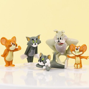 猫和老鼠儿童生日蛋糕装饰摆件汤姆杰瑞奶酪块模具烘培道具配件