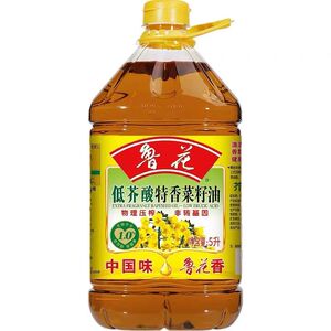 鲁花低芥酸菜籽油5升正宗压榨非转基因菜籽油食用油特香菜油整箱