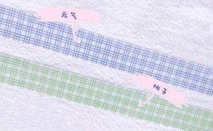 日本mt和纸胶带分装 绝版 三枡格子 蓝色 绿色 盐系基础款