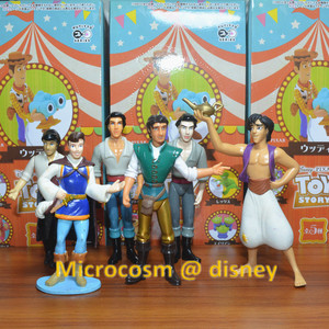 外贸散货 迪士尼公主 王子 阿拉丁 长发 美人鱼王子娃娃玩偶摆件