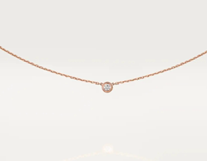 需确认代购卡地亚Cartier d'Amour 钻石18K金项链3种材质可选礼物